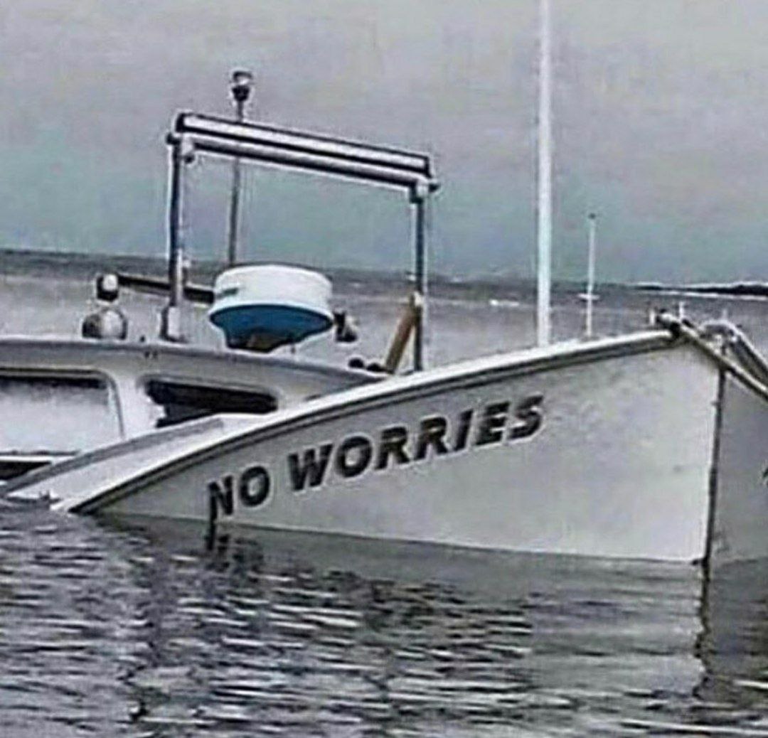 a boat is in the water near a boat